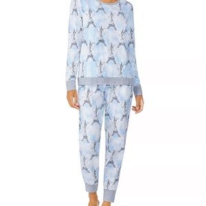 Printed Scoop Neck BedHead Pajamas Set
